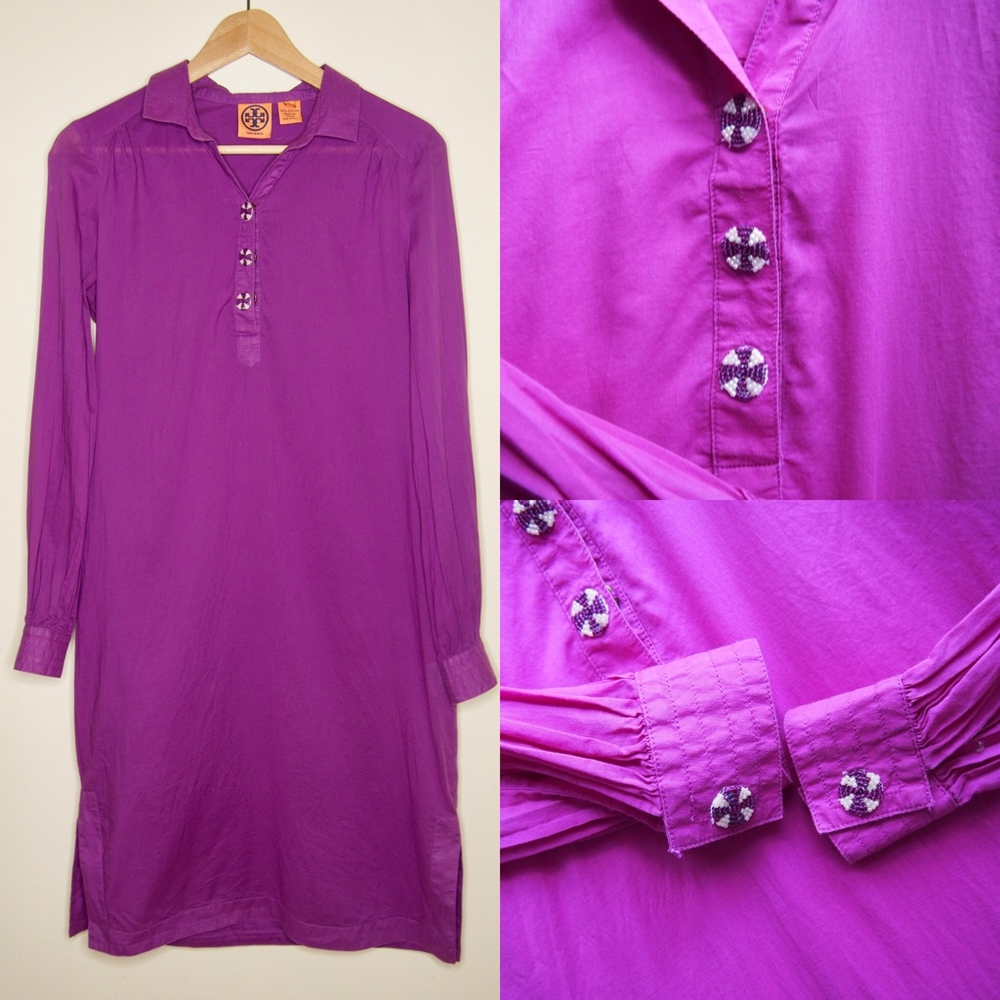 Tory Burch 100% Cotton Boho Tunic Dress